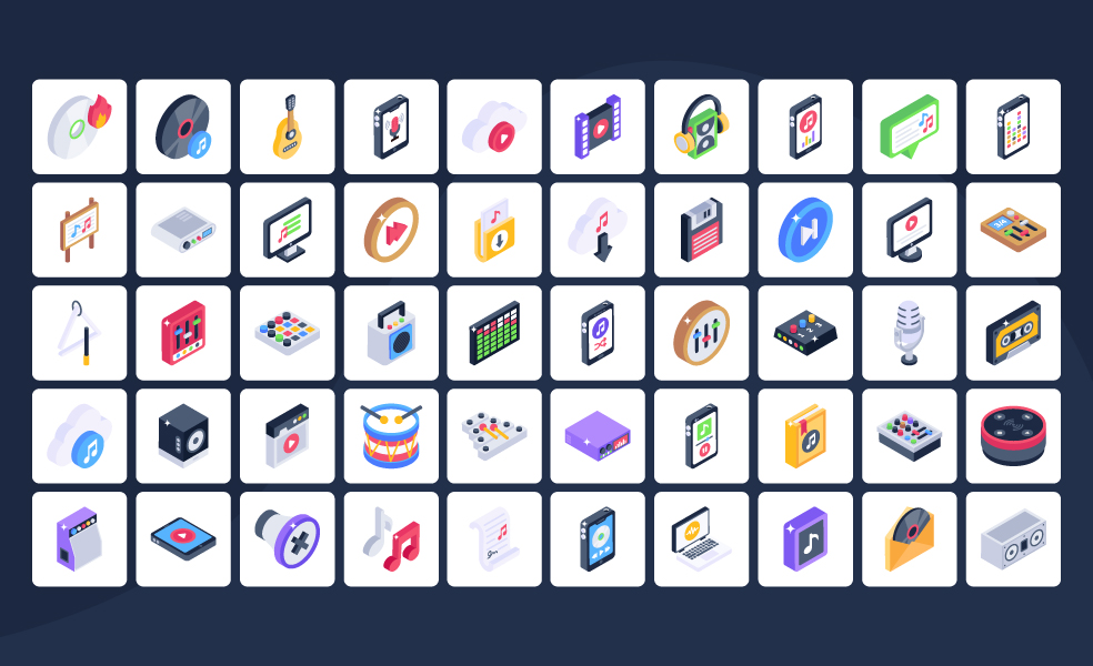 Music-Isometric-Icons-Preview-4