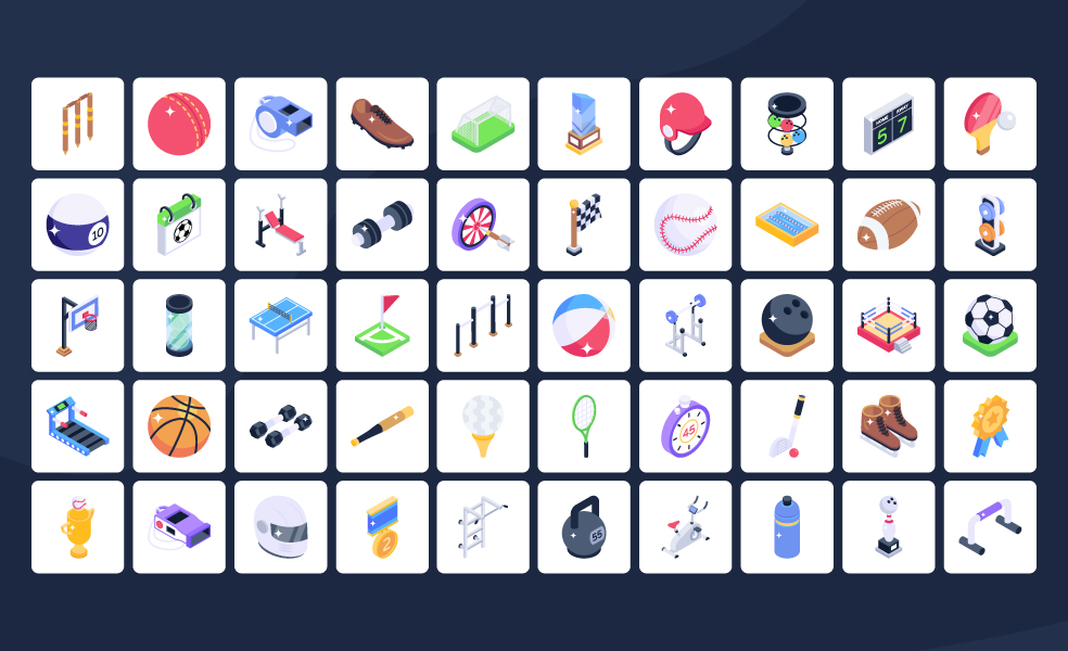 Sports-Isometric-Icons-Preview-3