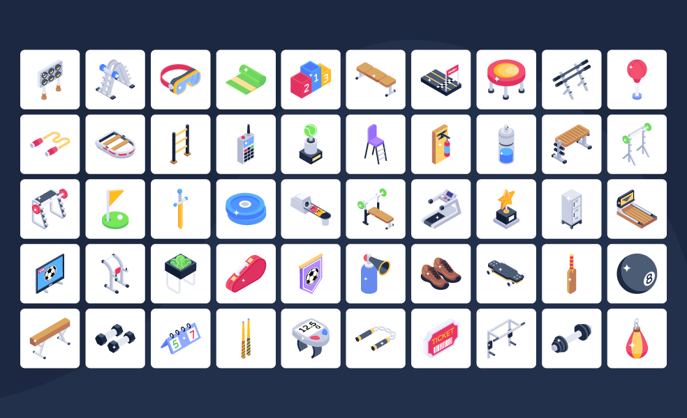Sports-Isometric-Icons-Preview-4