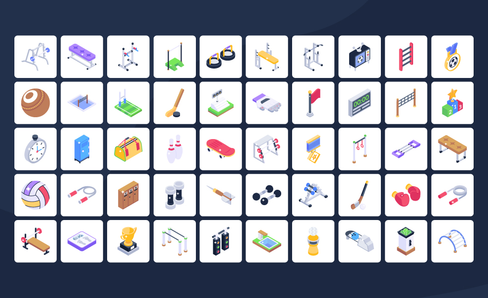 Sports-Isometric-Icons-Preview-6