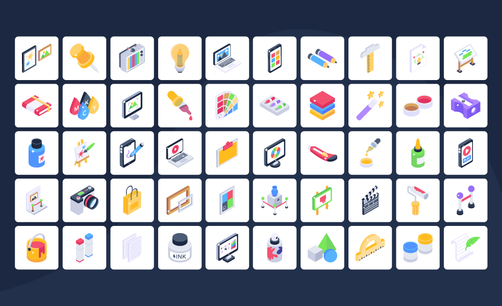 Art-and-Culture-Isometric-Icons-Preview-4