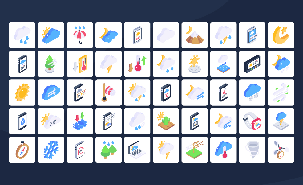 Weather-Isometric-Icons-Preview-3