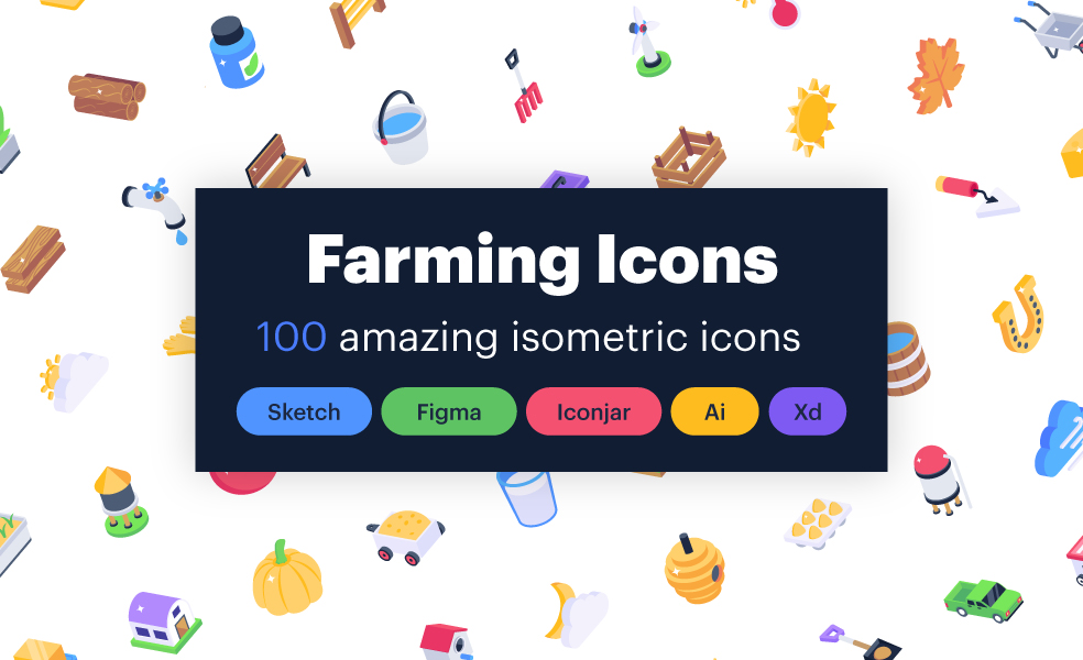 farming-isometric-icons-cover