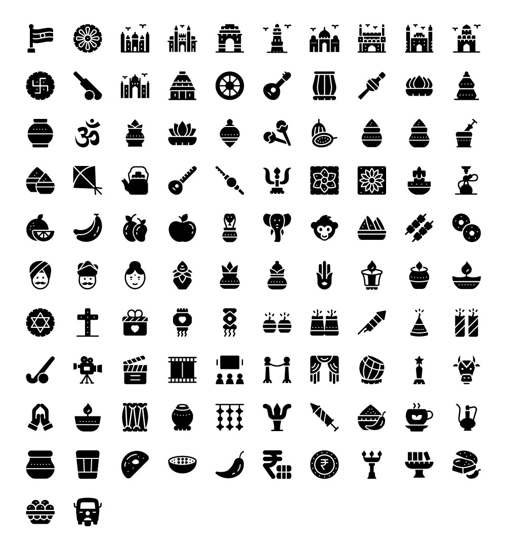 indian-culture-glyph-icons-full-preview