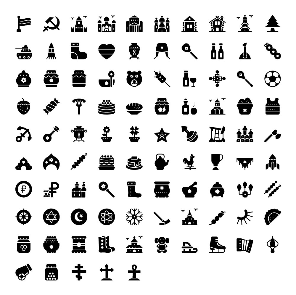 russian-culture-glyph-icons-full-preview