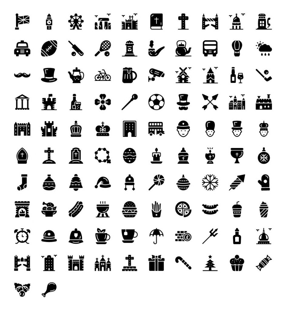 united-kingdom-culture-glyph-icons-full-preview