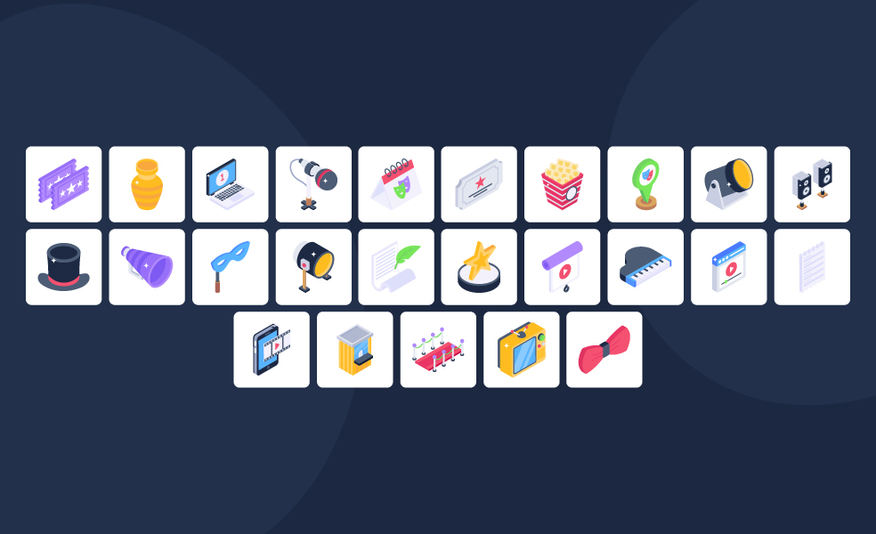 theatre-isometric-icons-preview-4