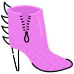 A trendy flat icon of ankle boot, editable vector