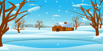 Snowfall background is a creative and editable design