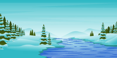 Winter forest background, ui ux and desktop background