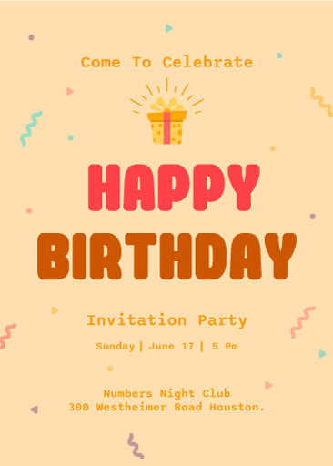 A birthday card design vector download