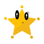 A very cute socket of christmas star in flat style