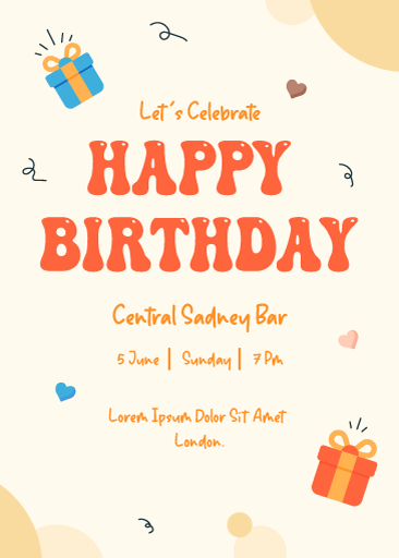 A printable birthday wishes card for party invite
