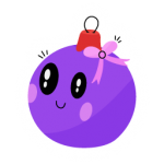Get hold of this cute flat vector of bauble