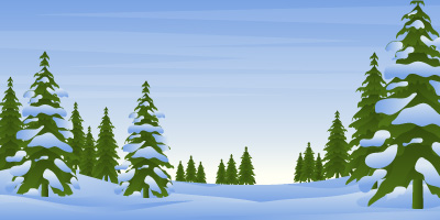 Beautiful winter scenery vector background design