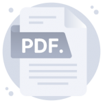 A pdf file format flat icon
