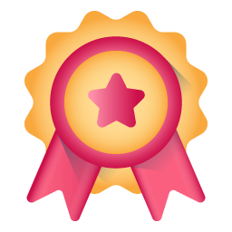 Have a look at this amazing flat icon of star badge
