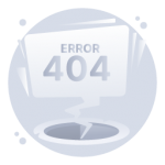 404 error, modern flat icon