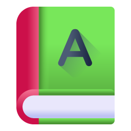 Have a look at this amazing flat icon of dictionary