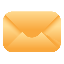 A modern flat icon of email, editable vector