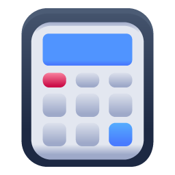 A unique flat icon of calculator