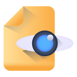 Document monitoring flat icon is visually perfect