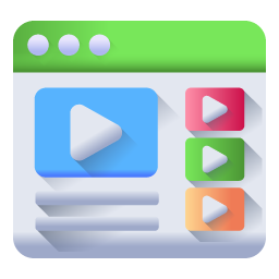 Get hold on this amazing flat icon of web videos