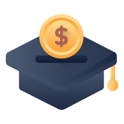 A well designed flat icon of education expense