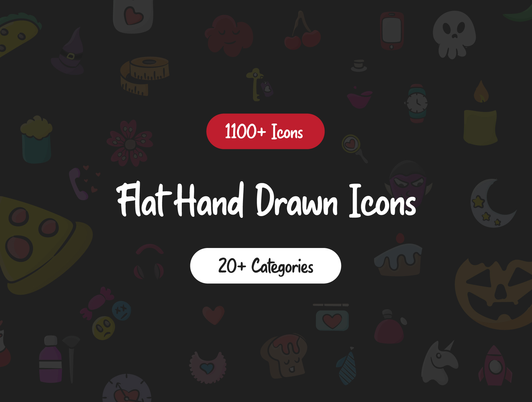 1100 Flat icons
